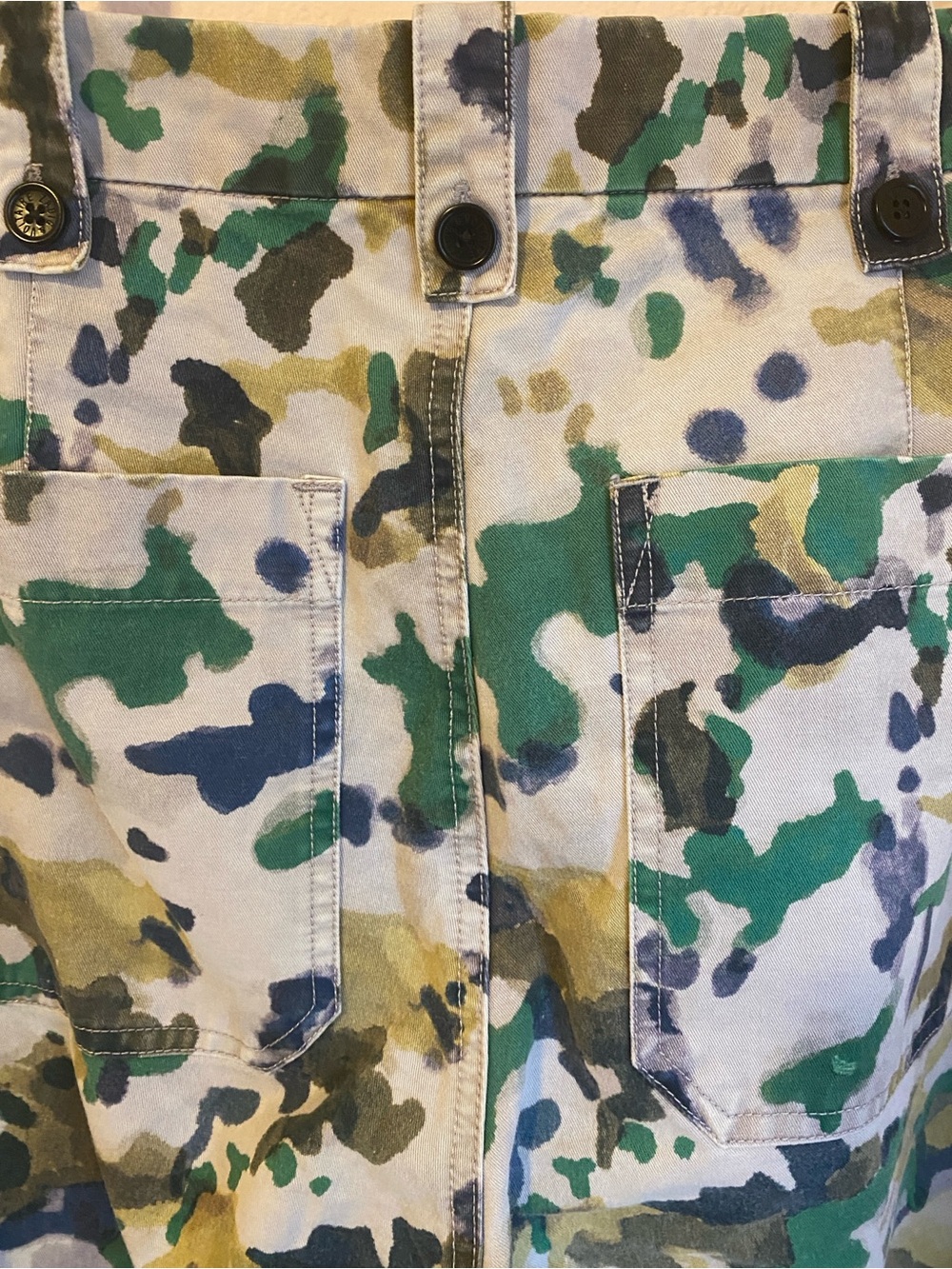 Zadig & Voltaire Pia Camou Camouflage Floral Barrel Pants Size 27 US 4 - Picture 11 of 11